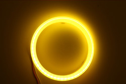 Cotton Light Cob Led Angel Eyes Car Headlight Aperture 70MM RED BLUE Fog Lamp 12-18V 60MM 80MM