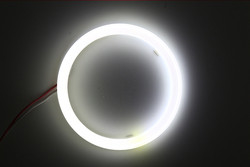 Cotton Light Cob Led Angel Eyes Car Headlight Aperture 70MM RED BLUE Fog Lamp 12-18V 60MM 80MM
