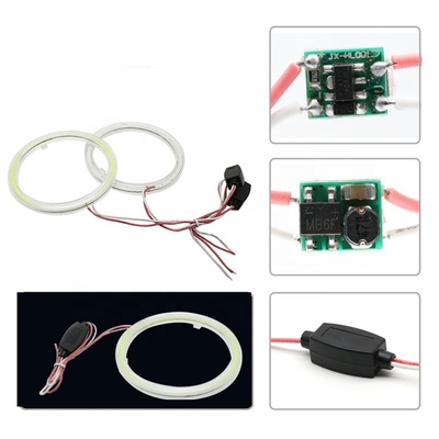 Cob Led Angel Eye 70mm Headlamp Angel Eyes 12-18V For BMW - Europe