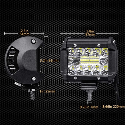 Aluminum Alloy LED Driving Lights 10-30V LED Light Bar For Vehicle