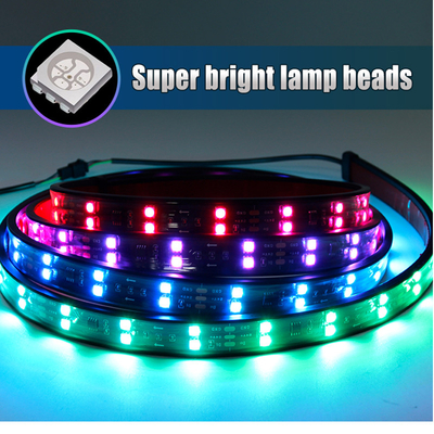 24V 5050 SMD 5A 2.4m Car Interior Atmosphere Lights With Remote Strobe For Van Truck
