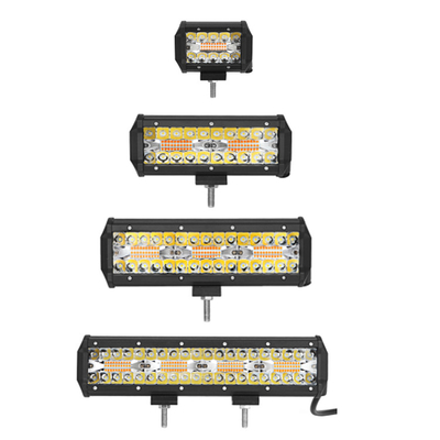 9 Inch 180W Dual Row LED Light Bar White / Amber For Offroad Cars