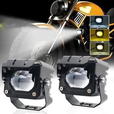 12-80V Amber 3570 LED Dual Color LED Work Lights For Motorcycle 30-60W Off Road Driving Lights
