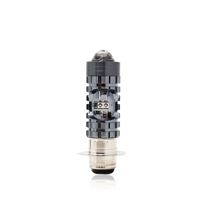 Mini Driving Light DRL Motorcycle LED Headlight Bulb H4 H6 BA20D P15D Auto Car Fisheye Projector Lens Dual Color