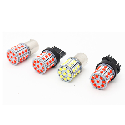 Long Lasting White LED Turn Signals For Cars 12V Aluminum Alloy Body White Yellow Red 3030 33SMD