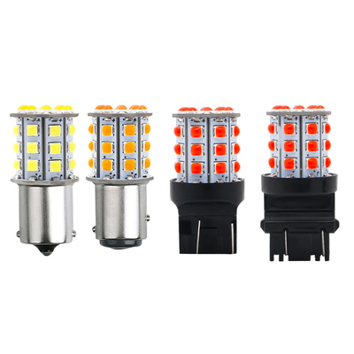 Long Lasting White LED Turn Signals For Cars 12V Aluminum Alloy Body White Yellow Red 3030 33SMD