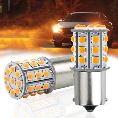 Long Lasting White LED Turn Signals For Cars 12V Aluminum Alloy Body White Yellow Red 3030 33SMD
