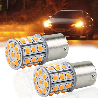 Long Lasting White LED Turn Signals For Cars 12V Aluminum Alloy Body White Yellow Red 3030 33SMD