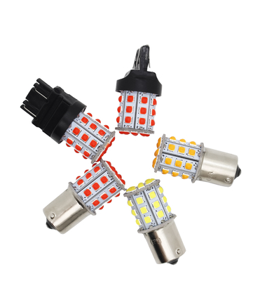 Long Lasting White LED Turn Signals For Cars 12V Aluminum Alloy Body White Yellow Red 3030 33SMD