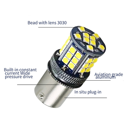 Aluminum Alloy LED Turn Signals Indicators 3030 39 SMD 12v 1156 BA15S 1157 BAY15D T20 T25 Car Turn Signal
