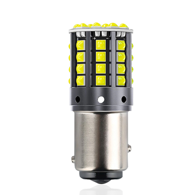 White Aluminum Alloy LED Turn Signals 1156 1157 T20 3030 44SMD Reversing Light 12V 24V