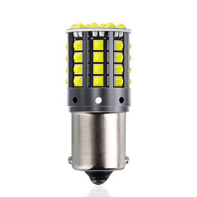 White Aluminum Alloy LED Turn Signals 1156 1157 T20 3030 44SMD Reversing Light 12V 24V