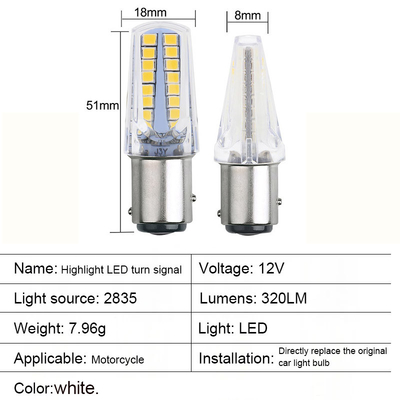 1157 32SMD Amber LED Brake Turn Signal Lights LED Bulb Car Tail Stop Turn Signal Reversing For Motorcycle