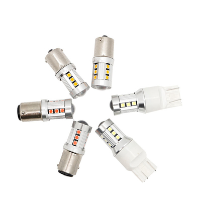 Universal White LED Car Turn Signal Lights1156 1157 3030 15SMD LED Bulb White Yellow Canbus License Plate Interior Led