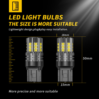 White LED Car Turn Signal Lights Auto 12V 24V 2835 45SMD 1156 1157 T25 3156 3157 T20 7440 7443 Canbus Bulbs Car Led