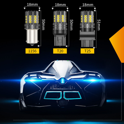 White LED Car Turn Signal Lights Auto 12V 24V 2835 45SMD 1156 1157 T25 3156 3157 T20 7440 7443 Canbus Bulbs Car Led