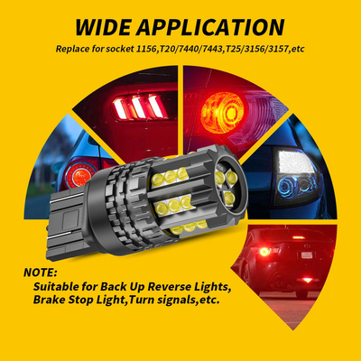 White LED Car Turn Signal Lights Auto 12V 24V 2835 45SMD 1156 1157 T25 3156 3157 T20 7440 7443 Canbus Bulbs Car Led