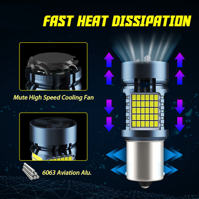 LED Bulb with Canbus 2016 120SMD T20 1156 1157 3156 3157 LED Turn Signal Brake Lights with Fan Auto Lamp