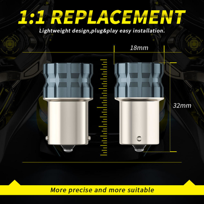 100% Canbus Bau15S Ba15S T25 1156 LED Bulb 900Lm 3030 Chips 6LED 12V Brake Turn Signal Lights 6W