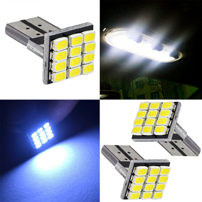 Power 9W LED Light Bulbs Waterproof IP67 360 Degree Automotive Light 12v T10 12SMD 1206 3020 Reading Light License Plate