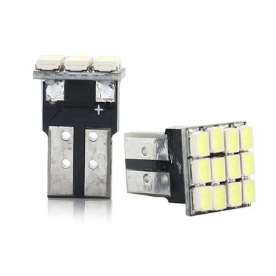 Power 9W LED Light Bulbs Waterproof IP67 360 Degree Automotive Light 12v T10 12SMD 1206 3020 Reading Light License Plate