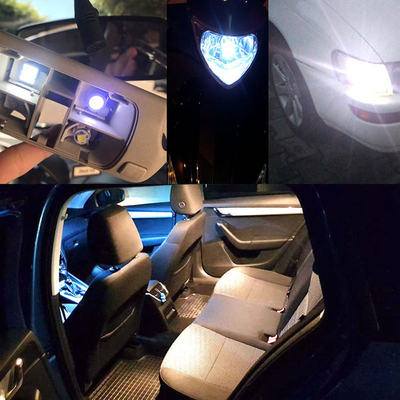 Power 9W LED Light Bulbs Waterproof IP67 360 Degree Automotive Light 12v T10 12SMD 1206 3020 Reading Light License Plate