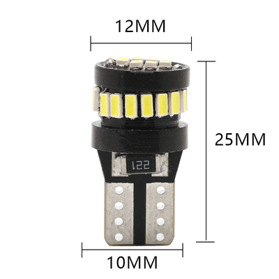 3014 LED Chip Automotive Light Bulbs White Light 360 Degrees Beam Angle T10 3014 24smd Constant Current Bright Led Bulb