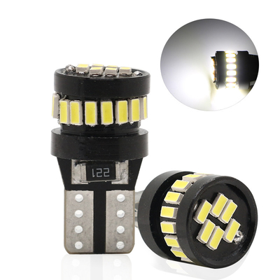 3014 LED Chip Automotive Light Bulbs White Light 360 Degrees Beam Angle T10 3014 24smd Constant Current Bright Led Bulb