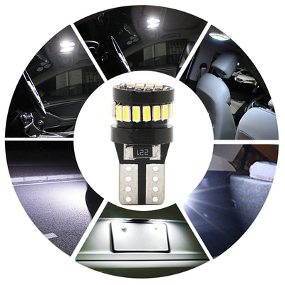 3014 LED Chip Automotive Light Bulbs White Light 360 Degrees Beam Angle T10 3014 24smd Constant Current Bright Led Bulb