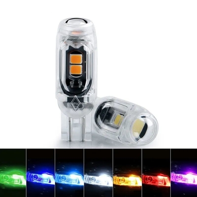 360 Degrees LED Light Bulb Automotive License Plate Light T10 2835 3030 5smd LED Highlight 5W5 Nonpolar Small Width Lamp