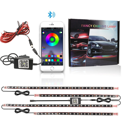 Automotive LED Interior Lights Multi Color Remote Control Flexible ABS 12V Car LED Strip Light