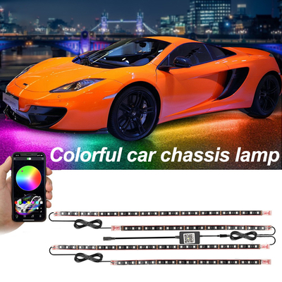 Automotive LED Interior Lights Multi Color Remote Control Flexible ABS 12V Car LED Strip Light