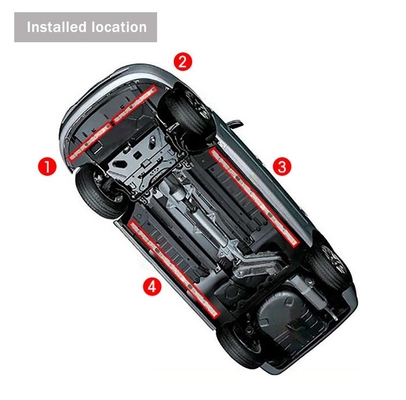 Automotive LED Interior Lights Multi Color Remote Control Flexible ABS 12V Car LED Strip Light