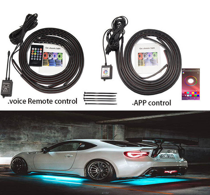 Automotive LED Interior Lights Multi Color Remote Control Flexible ABS 12V Car LED Strip Light