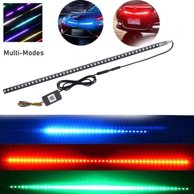 Universal ABS Car Interior LED Lights Waterproof 56CM Car Flash Strobe Light Knight Rider Scanner Light