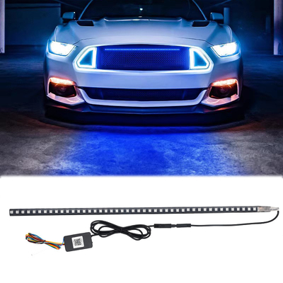 Universal ABS Car Interior LED Lights Waterproof 56CM Car Flash Strobe Light Knight Rider Scanner Light