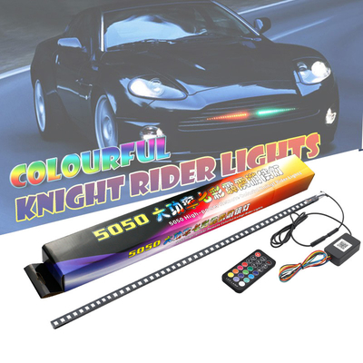 Universal ABS Car Interior LED Lights Waterproof 56CM Car Flash Strobe Light Knight Rider Scanner Light
