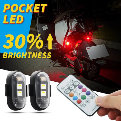 RGB Color LED Car Interior Atmosphere Lights Micro USB IP67 Wireless Remote Control