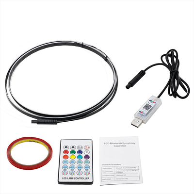 5V PVC USB LED Strip Lights 110cm with APP Remote Control Multi Lighting Modes for Interior Atmosphere