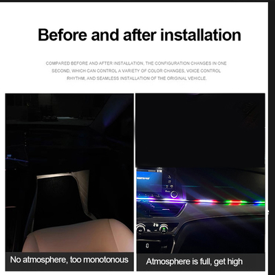 5V PVC USB LED Strip Lights 110cm with APP Remote Control Multi Lighting Modes for Interior Atmosphere