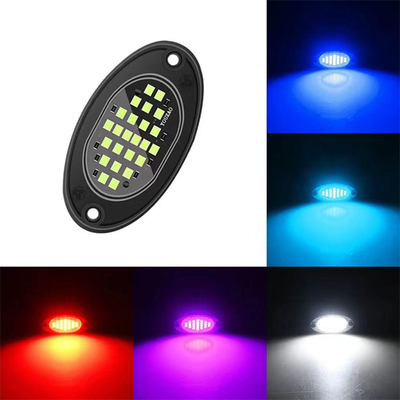 12V Waterproof Chassis Light 2835 LED Single Color Pure White 24 LED Rock Light For Truck Jeep ATV UTV Offroad Underglow
