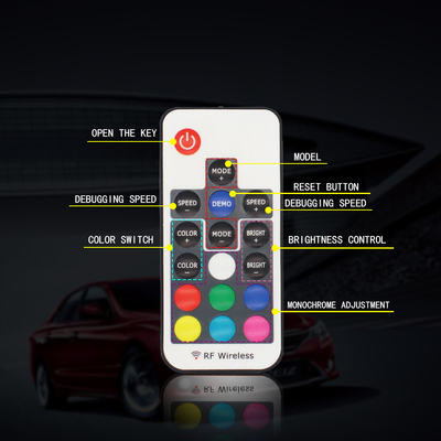 RGB SMD 5050 LED Strip IP67 Waterproof LED Car Wheel Hub Color Light RGB Wheel LED Lights For Car Rims With App Control