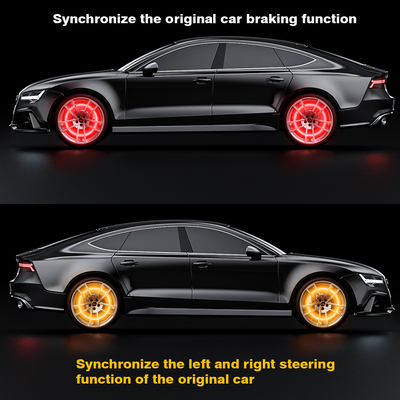 RGB SMD 5050 LED Strip IP67 Waterproof LED Car Wheel Hub Color Light RGB Wheel LED Lights For Car Rims With App Control