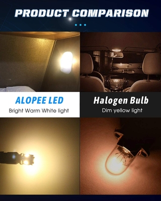 194 Automotive LED Light Bulbs 6500K Wedge T10 SMD 5050 Chips
