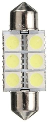 Festoon C5W 5050 6SMD LED Car Interior Lights Lamp Bulb Dome Blue White DC 12V 31mm 36mm 39mm 41mm