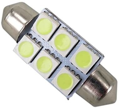 Festoon C5W 5050 6SMD LED Car Interior Lights Lamp Bulb Dome Blue White DC 12V 31mm 36mm 39mm 41mm