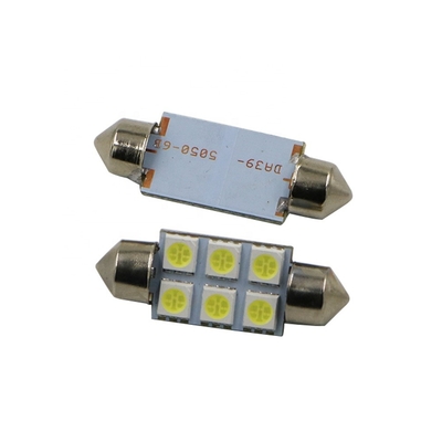 Festoon C5W 5050 6SMD LED Car Interior Lights Lamp Bulb Dome Blue White DC 12V 31mm 36mm 39mm 41mm