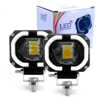 4x4 Offroad LED Work Lamp Headlights Fog Driving Light 12-80V 4 Inch 30W Dual Colors