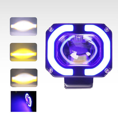 4x4 Offroad LED Work Lamp Headlights Fog Driving Light 12-80V 4 Inch 30W Dual Colors