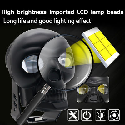3inch 40w Motorcycle Skull Headlights External Spotlight LED Mini Driving Light Dual Color